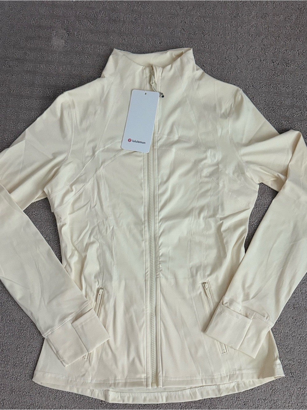 lululemon athletica Cream Full-Zip Bomber Jacket